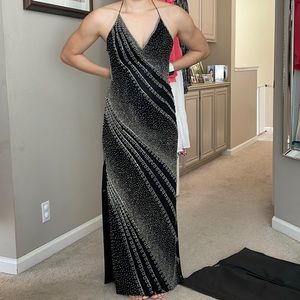 Vintage Long Beaded Prom Gown